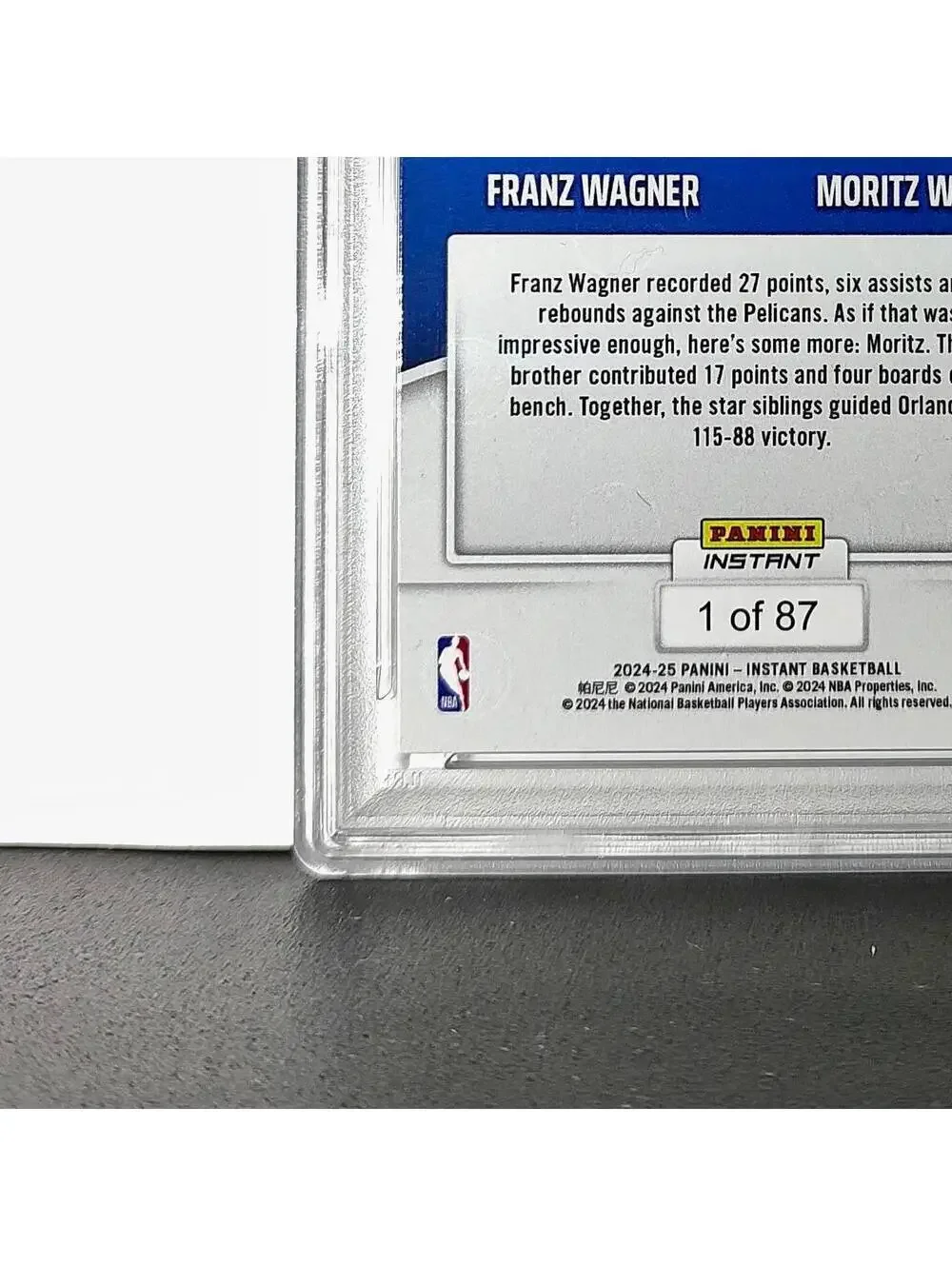 Franz Wagner / Moritz Wagner 2024 Panini NBA #90 Basketball PSA 10 Gem Mint